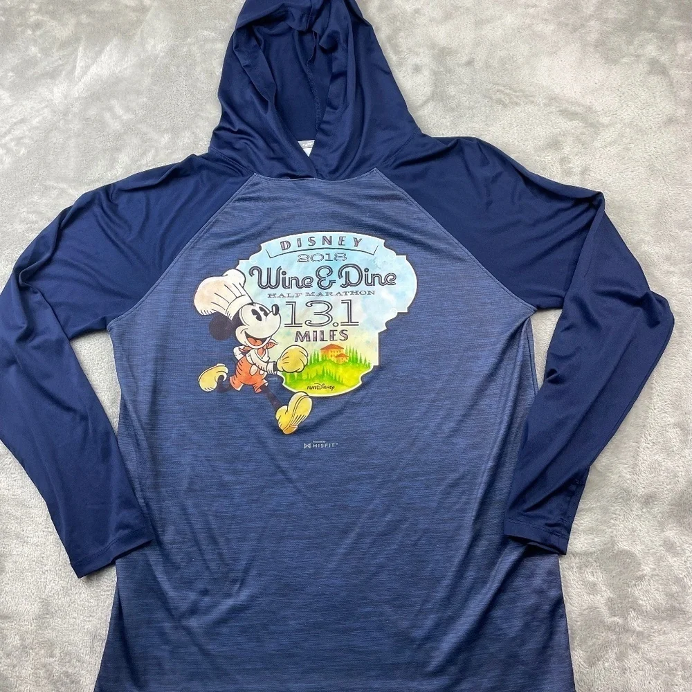 Disney Wine and Dine Marathon Race Pullover Hoodie Men's Medium